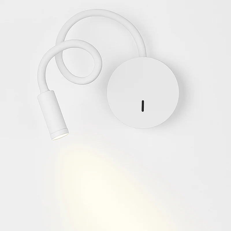 Leeslamp Wand LED Flexibel Zwart Slaapkamer Bedlamp Wandlamp Leeslicht Flexibele Arm Oplaadbaar Nachtkastje Hoofdbord Kantoor | Sansoti