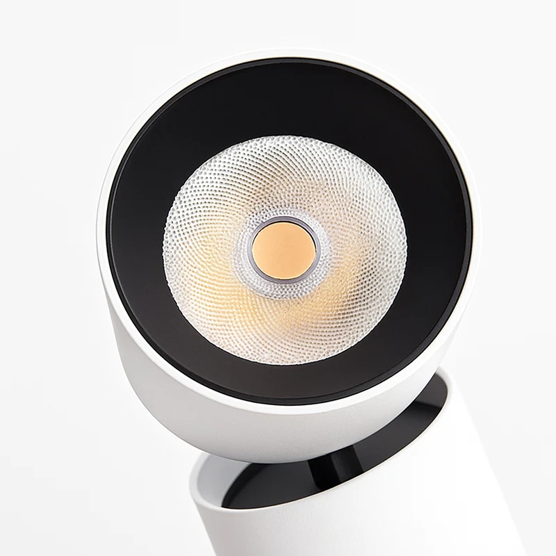 Opbouwspot LED Kantelbaar Wit Aluminium 7W-12W Plafond Woonkamer Verstelbare Spot Opbouw Plafondspot 360° Draaibaar Slaapkamer Keuken | Sansoti