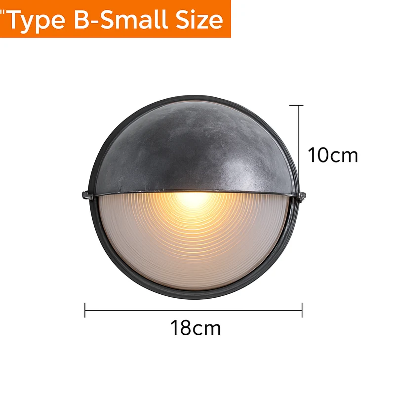 Buitenlamp Wandlamp Aluminium Zilver IP65 E27 12W Tuin Veranda Industrieel Vintage Matglas Buitenwandlamp Waterdicht Balkon Gevel | Sansoti