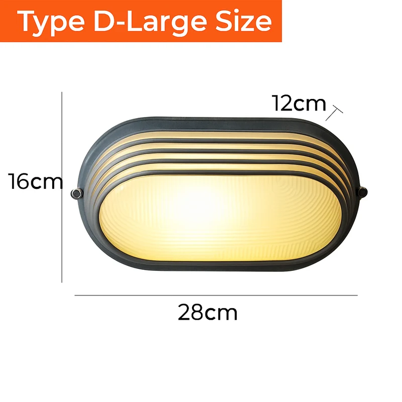 Buitenlamp Wandlamp Aluminium Zilver IP65 E27 12W Tuin Veranda Industrieel Vintage Matglas Buitenwandlamp Waterdicht Balkon Gevel | Sansoti