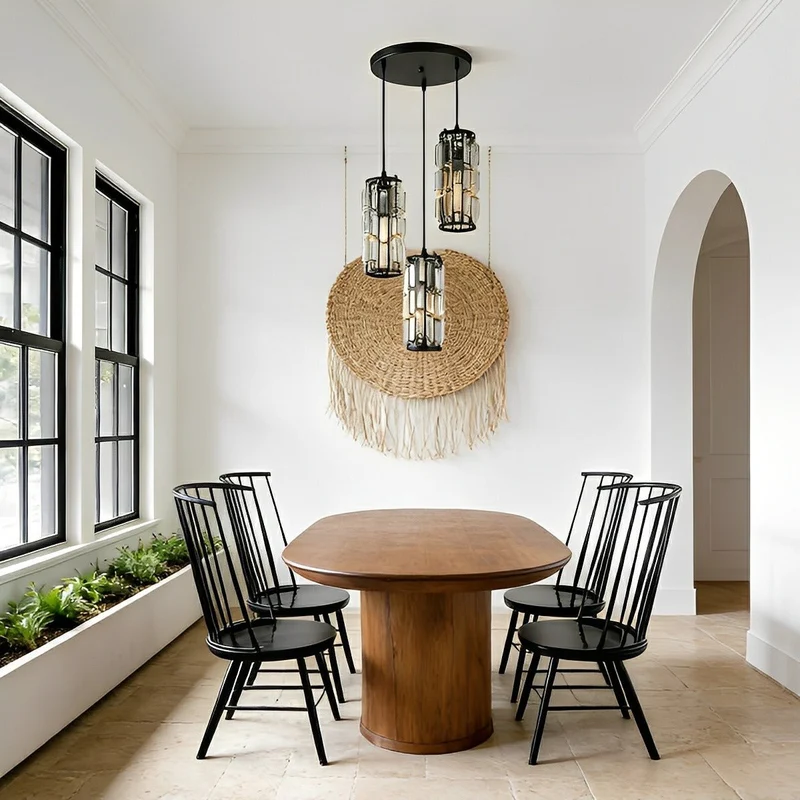 Kristallen Hanglamp Zwart Ijzer E27 Eetkamer Woonkamer Industrieel Retro Plafondlamp Pendellamp Kristalglas Bar Gangpad | Sansoti
