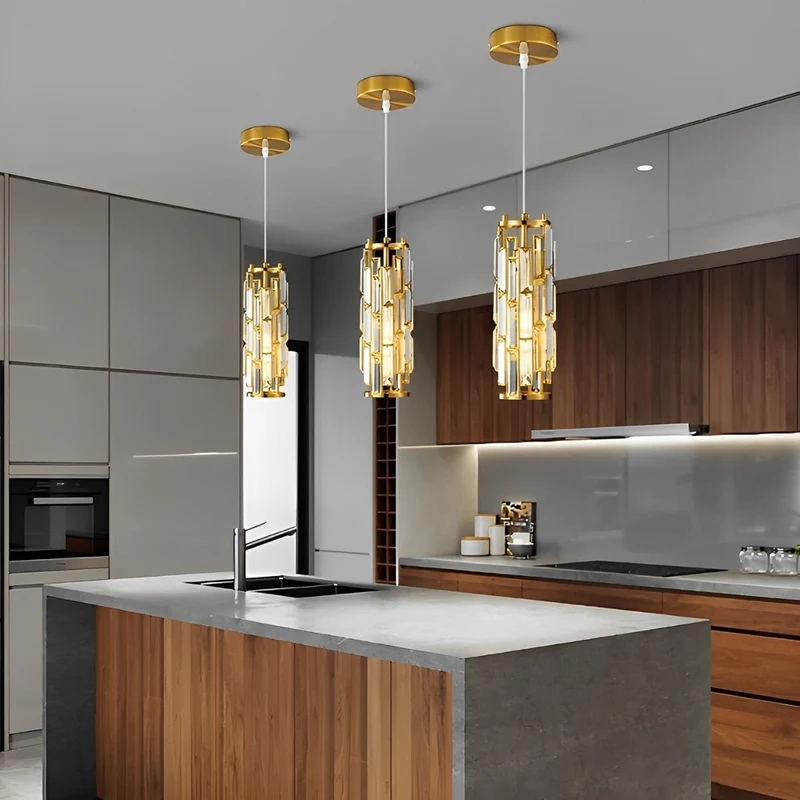Kristallen Hanglamp Zwart Ijzer E27 Eetkamer Woonkamer Industrieel Retro Plafondlamp Pendellamp Kristalglas Bar Gangpad | Sansoti