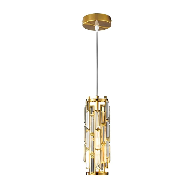 Kristallen Hanglamp Zwart Ijzer E27 Eetkamer Woonkamer Industrieel Retro Plafondlamp Pendellamp Kristalglas Bar Gangpad | Sansoti