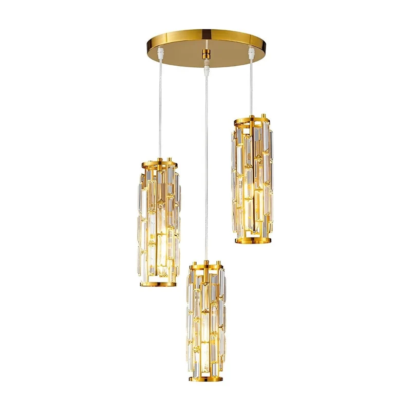 Kristallen Hanglamp Zwart Ijzer E27 Eetkamer Woonkamer Industrieel Retro Plafondlamp Pendellamp Kristalglas Bar Gangpad | Sansoti
