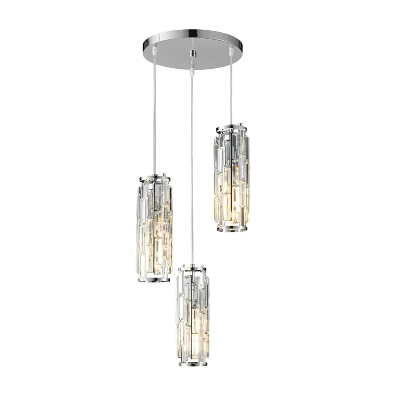 Kristallen Hanglamp Zwart Ijzer E27 Eetkamer Woonkamer Industrieel Retro Plafondlamp Pendellamp Kristalglas Bar Gangpad | Sansoti