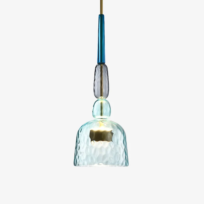 Design Glazen Hanglamp Met Gekleurd Glas En Geïntegreerde Led Moderne Cilindervormige Plafondlamp Voor Keuken Eettafel Woonkamer Met Verstelbaar Snoer | Sansoti