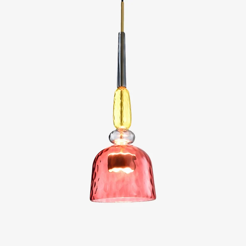 Design Glazen Hanglamp Met Gekleurd Glas En Geïntegreerde Led Moderne Cilindervormige Plafondlamp Voor Keuken Eettafel Woonkamer Met Verstelbaar Snoer | Sansoti