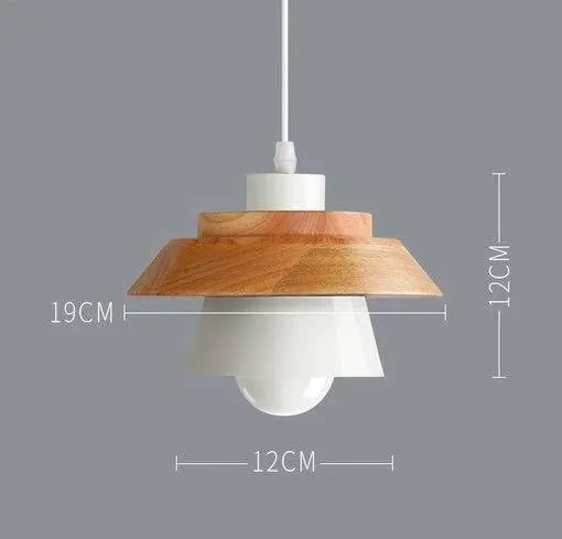 Scandinavische Houten Metalen Hanglamp Nordic Design Gekleurde Aluminium Kegel Of Koepel Plafondlamp Met Verstelbaar Snoer | Sansoti
