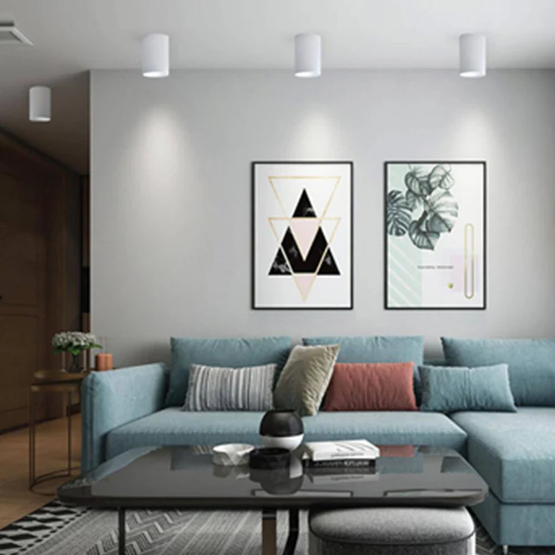 Moderne led tube plafondspot opbouw cilinder – minimalistische zwarte en witte 5w plafondlamp voor keuken, woonkamer en badkamer met warm wit, neutraal wit en koud wit licht | Sansoti