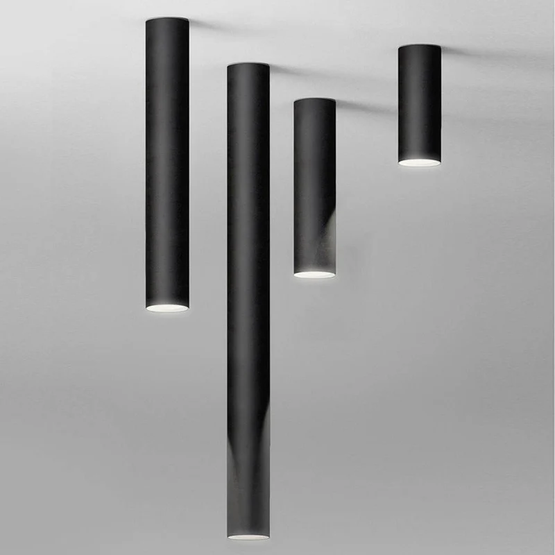 Moderne led tube plafondspot opbouw cilinder – minimalistische zwarte en witte 5w plafondlamp voor keuken, woonkamer en badkamer met warm wit, neutraal wit en koud wit licht | Sansoti