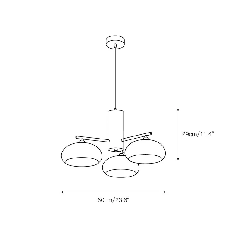 Ovale Design Kroonluchter Met Glazen Kappen En Messing Details Voor Woonkamer En Eetkamer | Sansoti