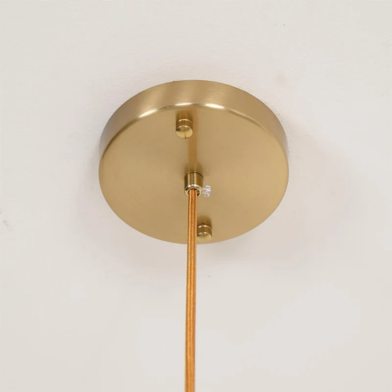Ovale Design Kroonluchter Met Glazen Kappen En Messing Details Voor Woonkamer En Eetkamer | Sansoti