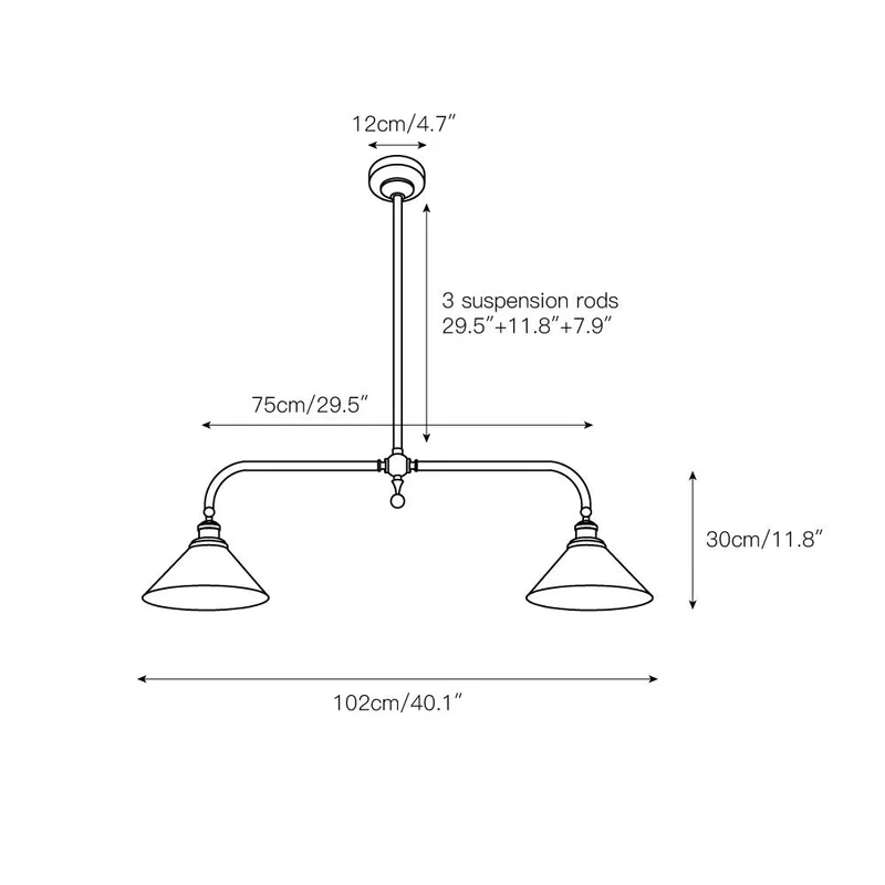 Luxe Design Hanglamp Met Witte Glazen Kappen Voor Eettafel En Keukeneiland In Messing Afwerking | Sansoti