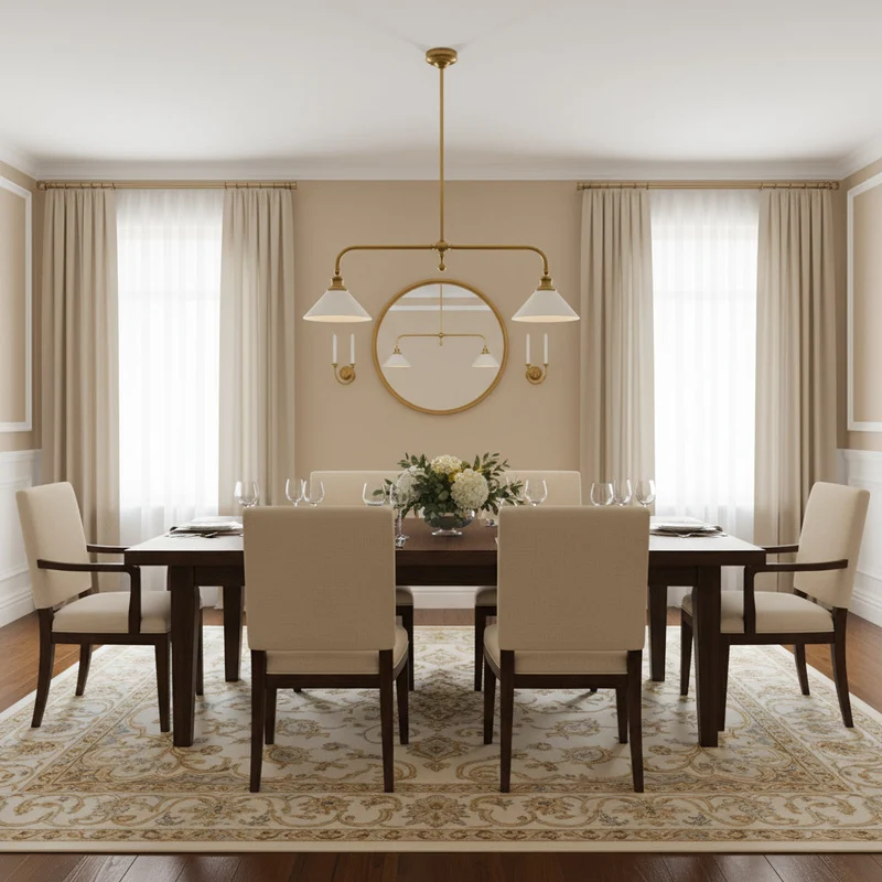 Luxe Design Hanglamp Met Witte Glazen Kappen Voor Eettafel En Keukeneiland In Messing Afwerking | Sansoti