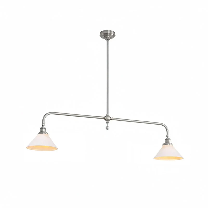 Luxe Design Hanglamp Met Witte Glazen Kappen Voor Eettafel En Keukeneiland In Messing Afwerking | Sansoti