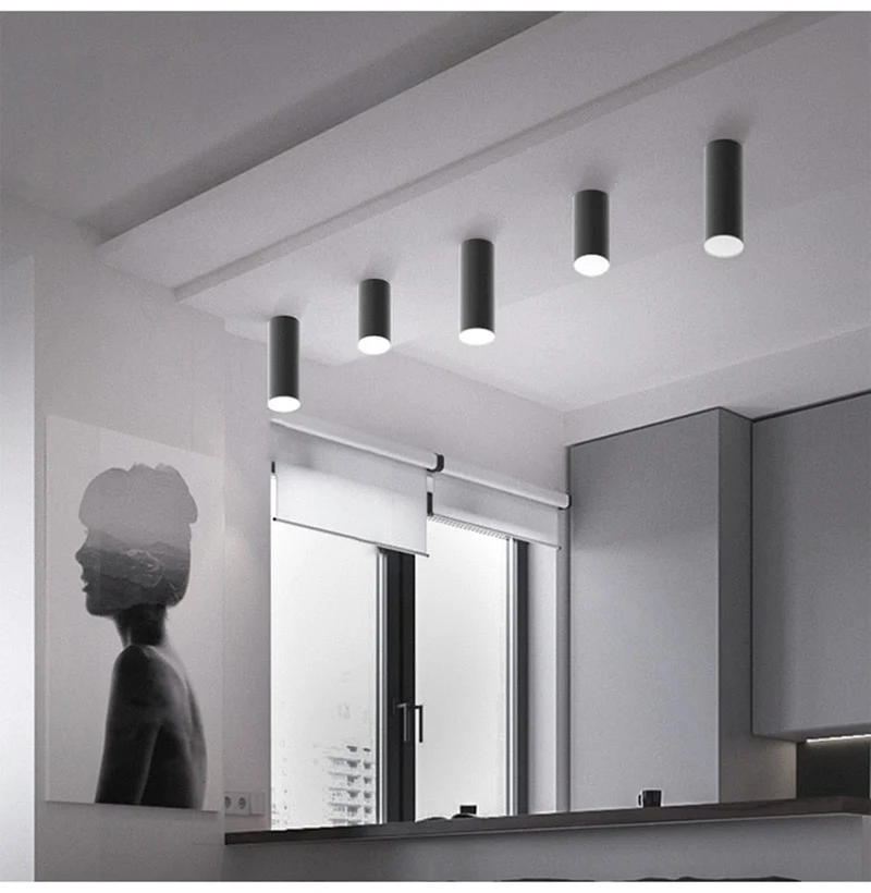 Opbouw LED COB Downlight Plafondlamp 75MM–400MM Modern Design Voor Woonkamer En Keuken 110V/220V | Sansoti