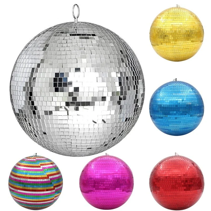 Grote Roterende Spiegel Disco Bal Met Motor Optie Voor Feest, DJ En Podiumverlichting 10–30CM | Sansoti