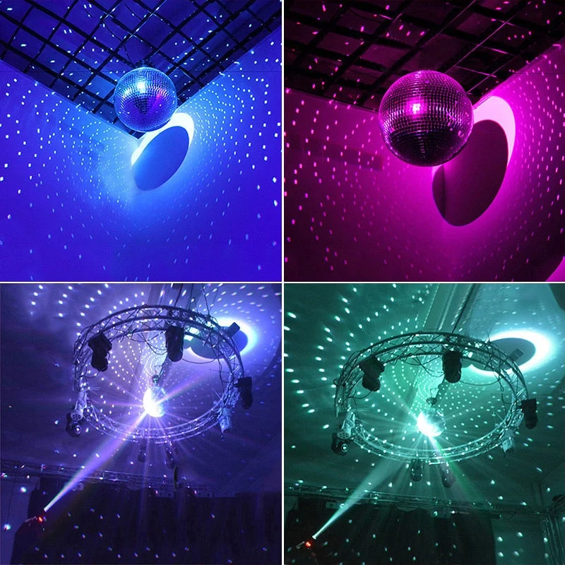 Grote Roterende Spiegel Disco Bal Met Motor Optie Voor Feest, DJ En Podiumverlichting 10–30CM | Sansoti