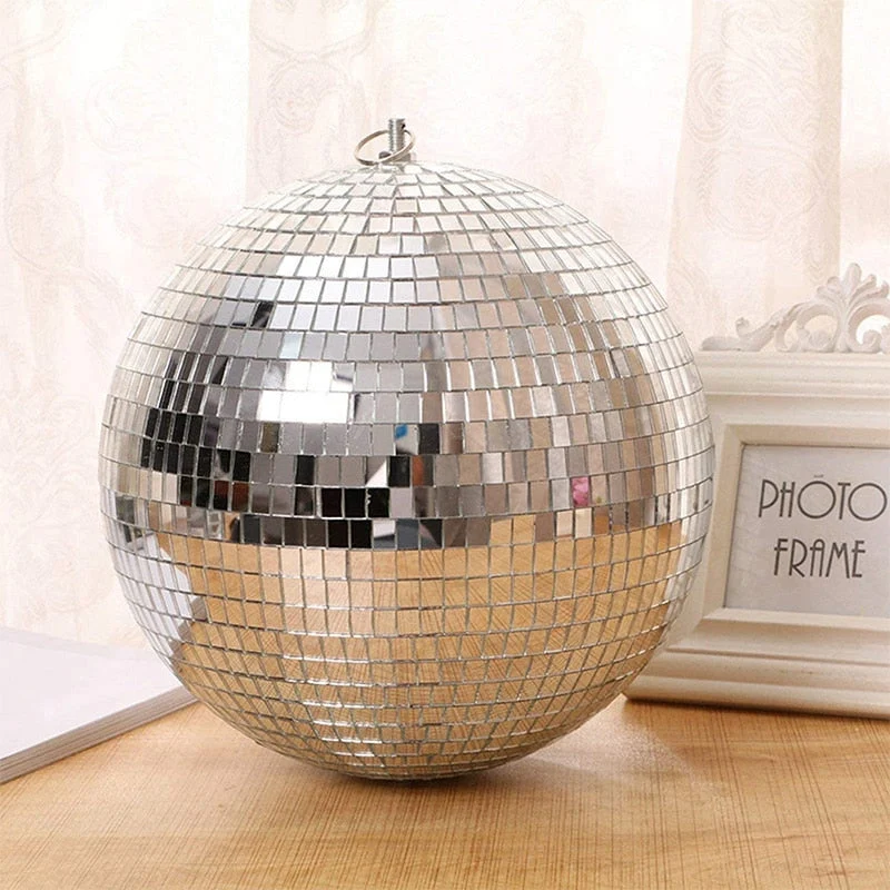 Grote Roterende Spiegel Disco Bal Met Motor Optie Voor Feest, DJ En Podiumverlichting 10–30CM | Sansoti