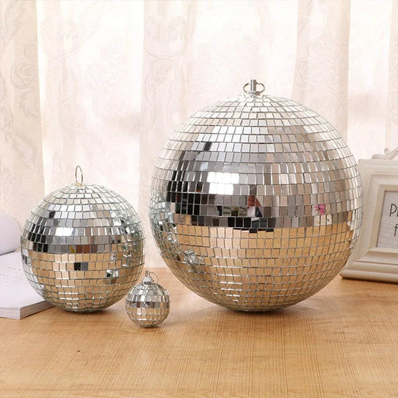 Grote Roterende Spiegel Disco Bal Met Motor Optie Voor Feest, DJ En Podiumverlichting 10–30CM | Sansoti