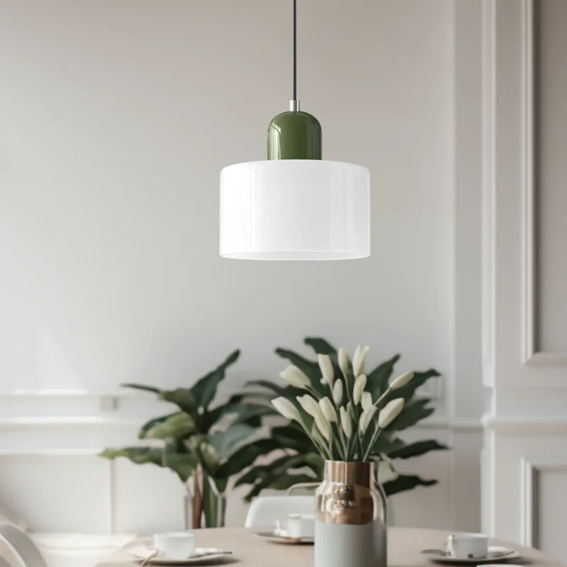 Sansoti | Lismeno Retro Hanglamp – Glazen Hanglamp met Warm Licht voor Eettafel, Keuken & Woonkamer