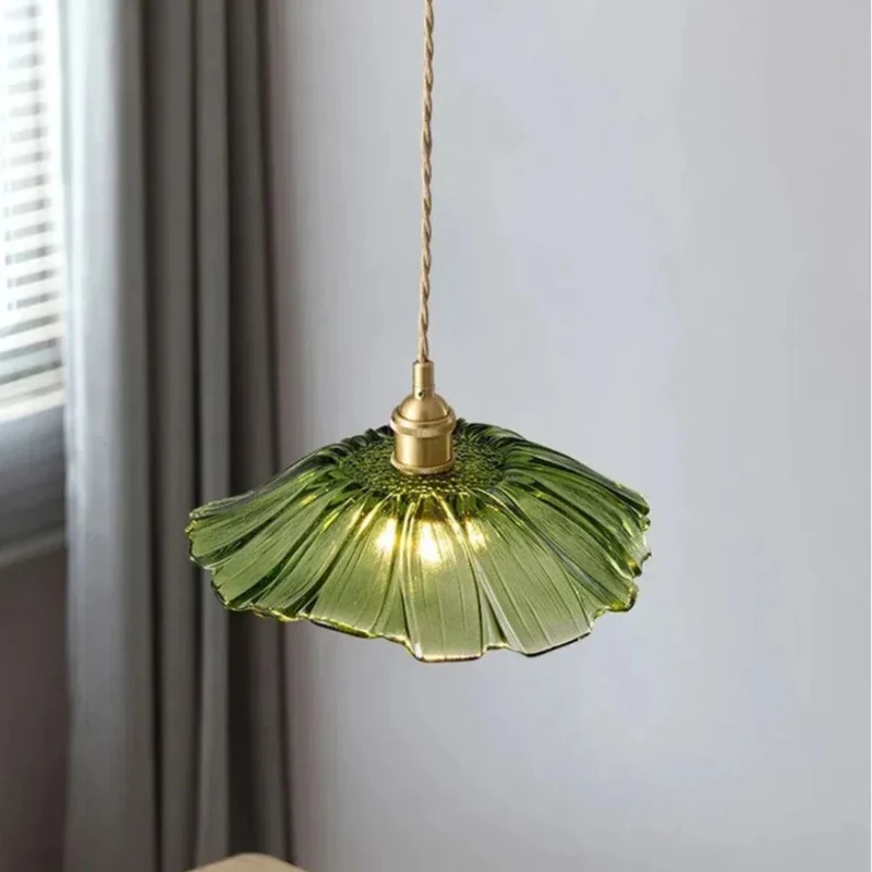 Sansoti | Cullivan Bloemvormige Hanglamp – Glazen Hanglamp met Gouden Fitting voor Woonkamer & Eetkamer