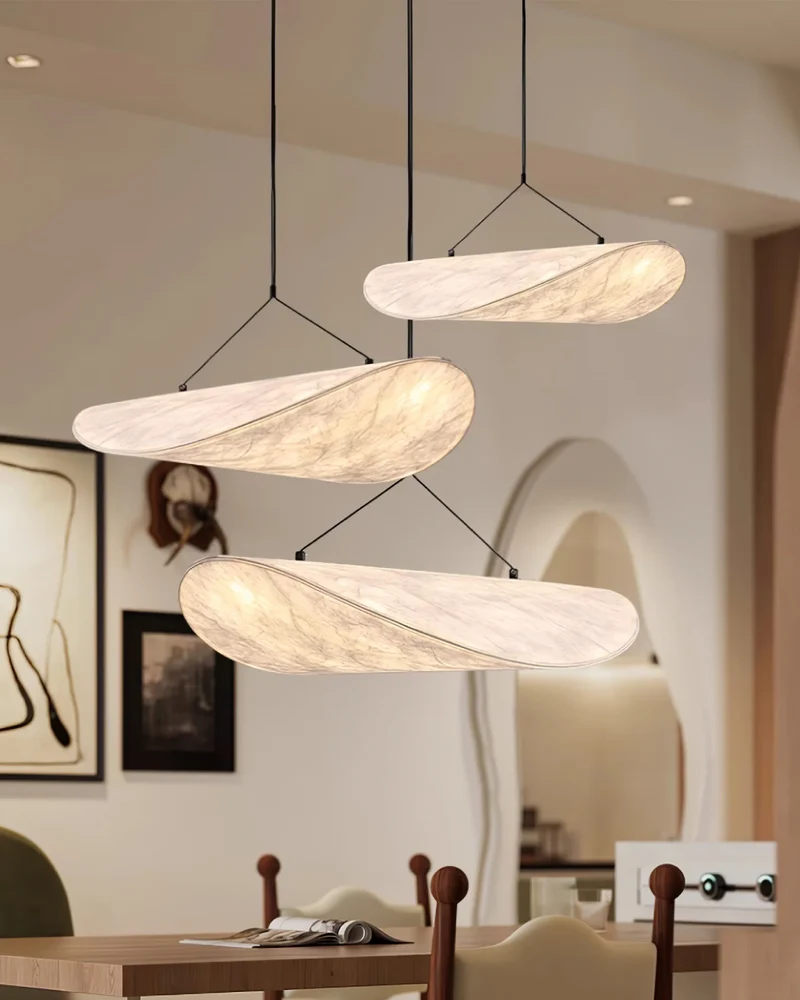 Sansoti - Japandi Hanglamp Wit voor Slaapkamer en Woonkamer – Moderne Sfeerverlichting E27