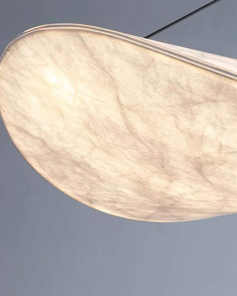 Sansoti - Japandi Hanglamp Wit voor Slaapkamer en Woonkamer – Moderne Sfeerverlichting E27