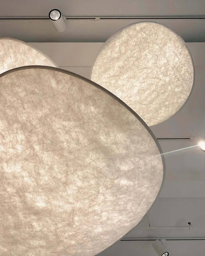 Sansoti - Japandi Hanglamp Wit voor Slaapkamer en Woonkamer – Moderne Sfeerverlichting E27