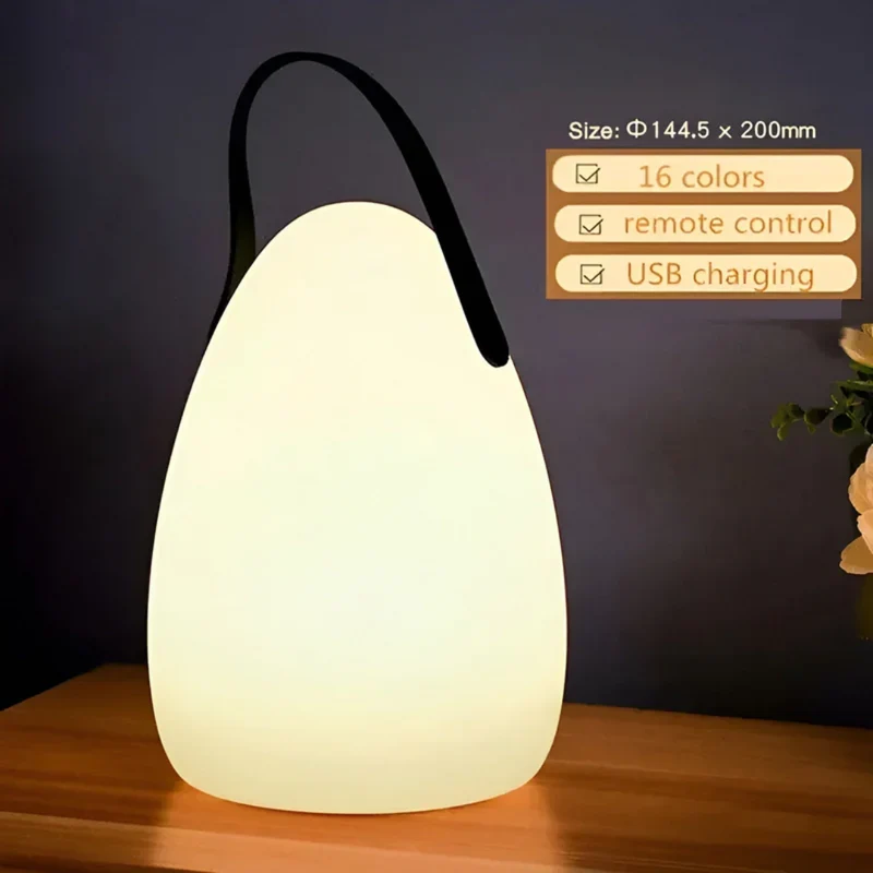 Draadloze led tafellamp met dimfunctie en kleurstanden voor binnen en buiten | Sansoti