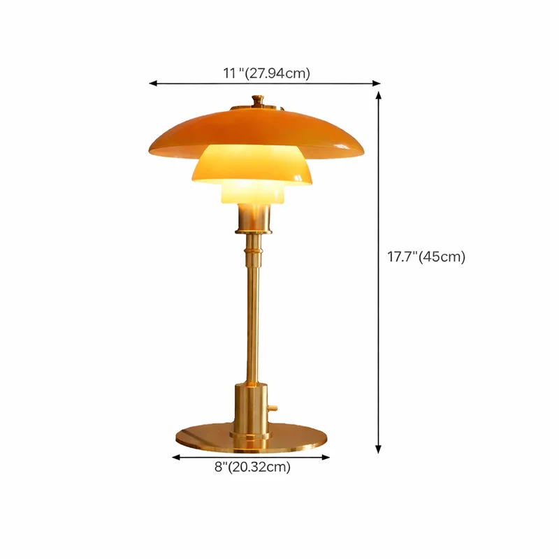 Scandinavische glazen tafellamp met warm licht en minimalistisch design | Sansoti