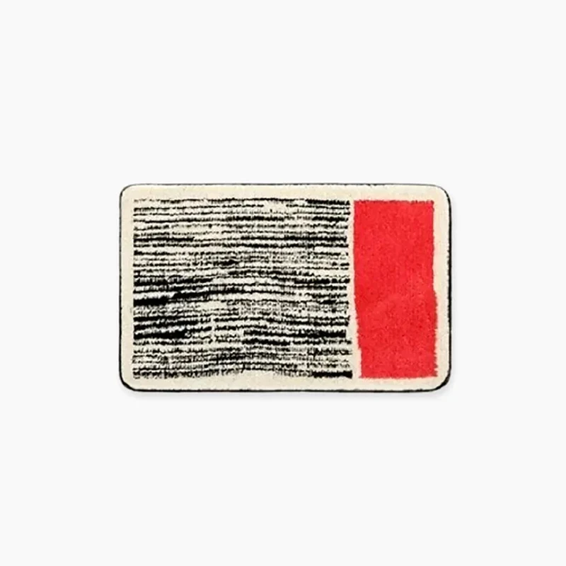 Badmat Polyester Acryl Anti Slip 40x60 45x70 50x80 cm Abstract Design Badkamer Wasbaar Zacht Tapijt | Sansoti