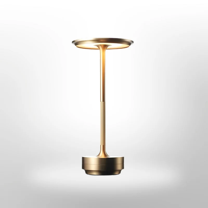 Tafellamp Draadloos LED Dimbaar Metaal Goud Zwart Zilver Oplaadbaar Touchlamp Nachtlamp Bureau Lamp Modern Design | Sansoti