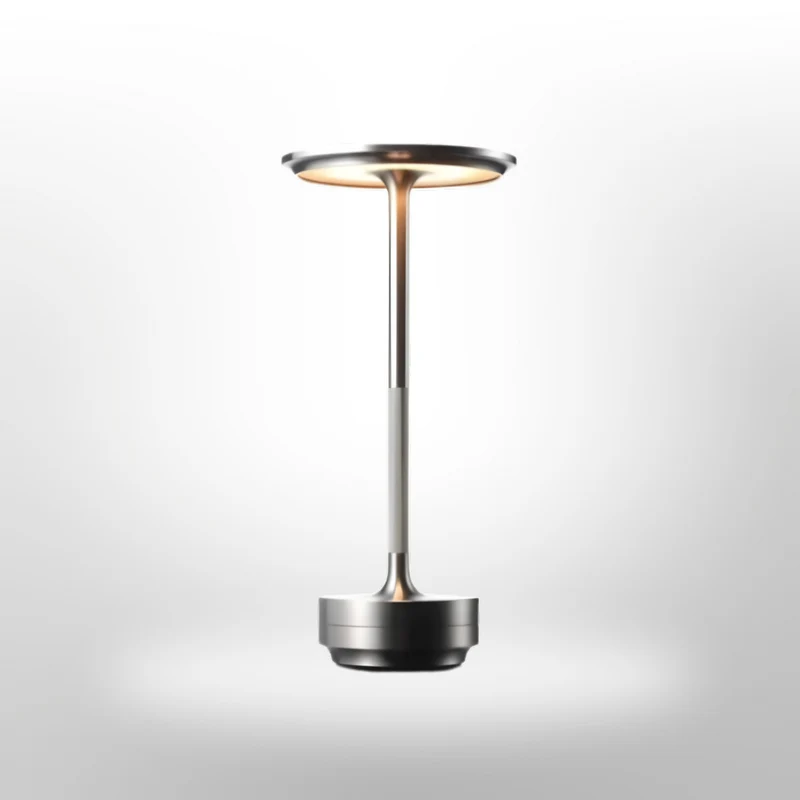Tafellamp Draadloos LED Dimbaar Metaal Goud Zwart Zilver Oplaadbaar Touchlamp Nachtlamp Bureau Lamp Modern Design | Sansoti