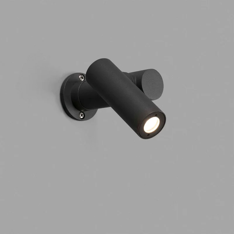 LED Strahler für Wand & Sockel SPY-16W IP65 Dunkelgrau