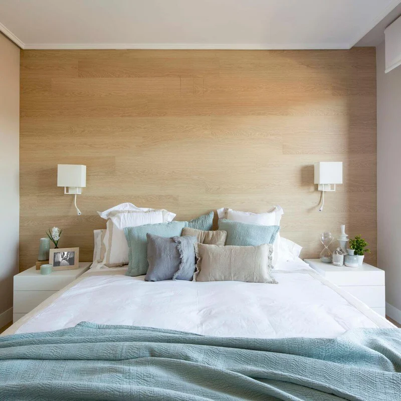 Wandleuchte VESPER mit LED-Leselampe Weiß, Beige