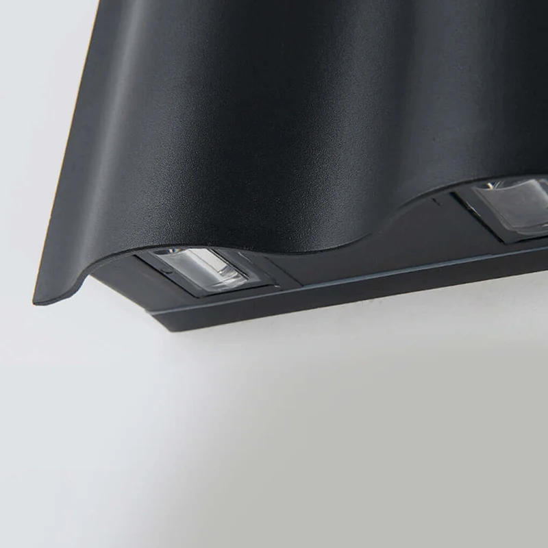 Moderne Golfvormige Up Down Buiten Wandlamp Met LED En IP54 Bescherming | Sansoti