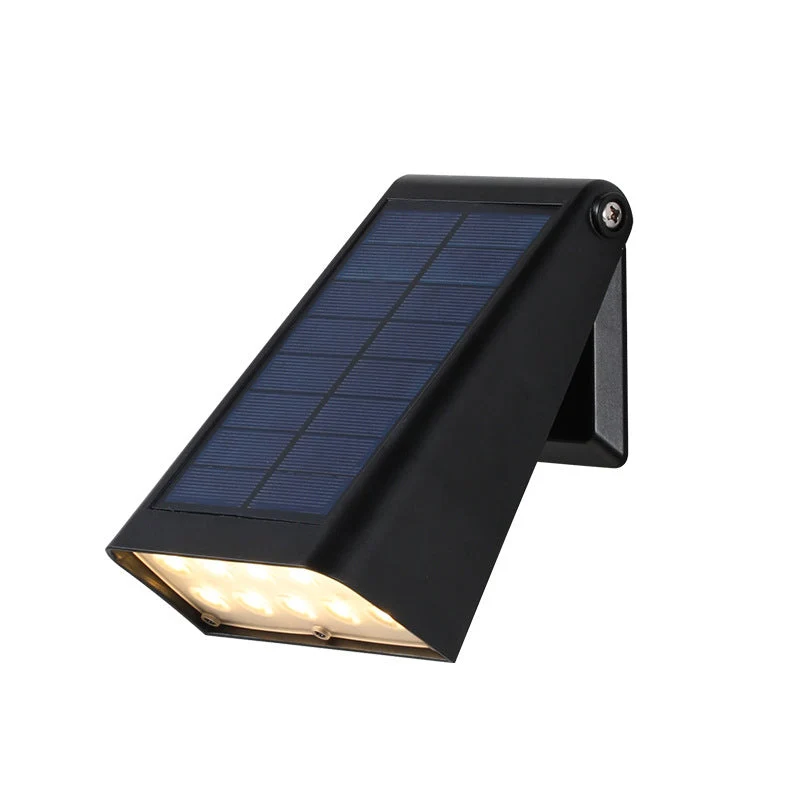 Solar Downlight Wandlamp Voor Buiten Met Verstelbaar Zonnepaneel En IP65 | Sansoti