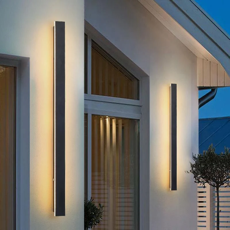 Moderne Waterdichte Lineaire Buiten Wandlamp Met LED En IP65 Bescherming | Sansoti