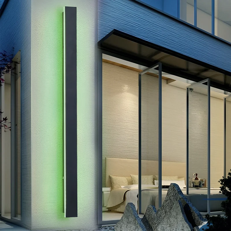 Moderne Waterdichte Lineaire Buiten Wandlamp Met LED En IP65 Bescherming | Sansoti