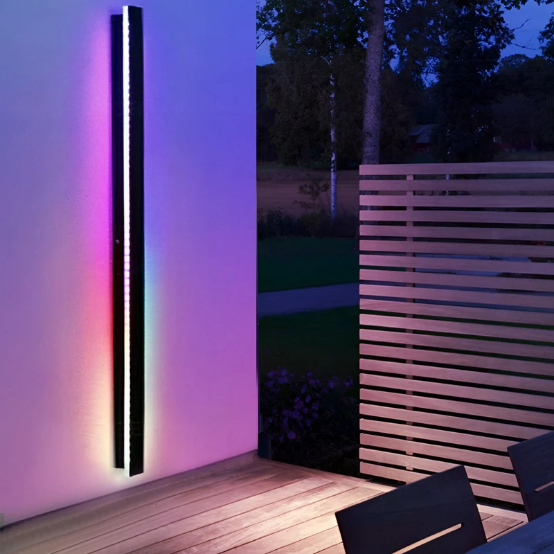 Moderne Waterdichte Lineaire Buiten Wandlamp Met LED En IP65 Bescherming | Sansoti