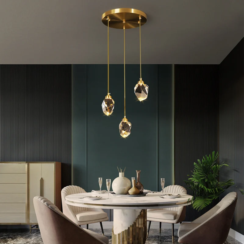 Hanglamp Glas Metaal Goud Verstelbaar Eettafel Woonkamer Keukeneiland Druppelvorm Designlamp Sfeerverlichting | Sansoti