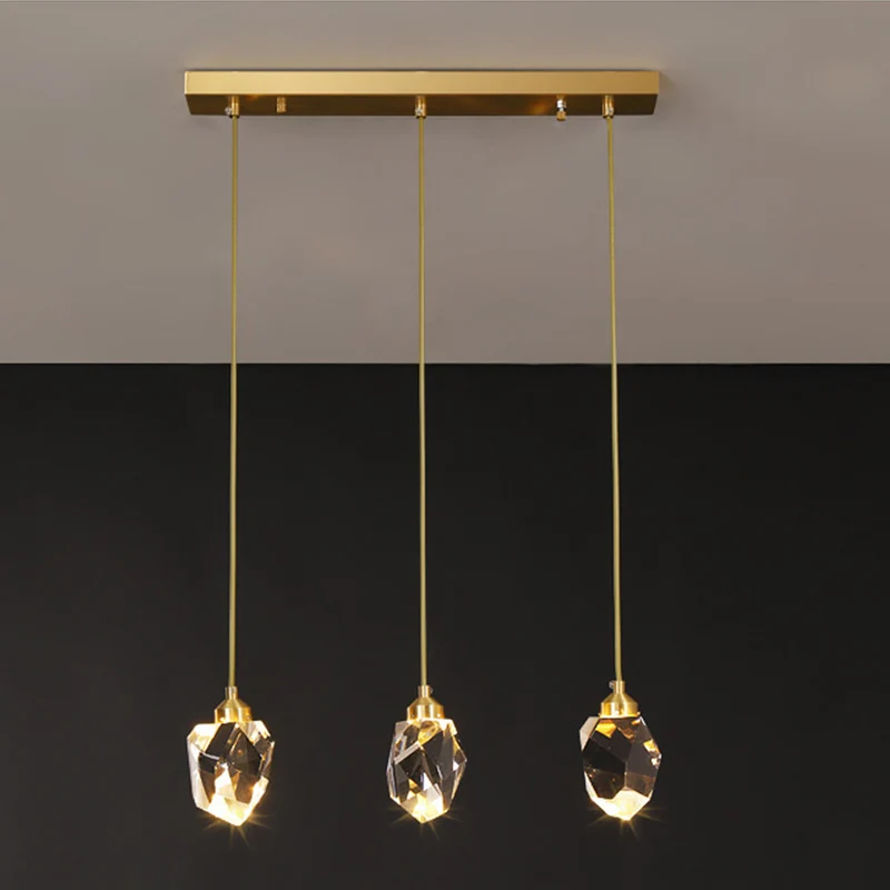 Hanglamp Glas Metaal Goud Verstelbaar Eettafel Woonkamer Keukeneiland Druppelvorm Designlamp Sfeerverlichting | Sansoti