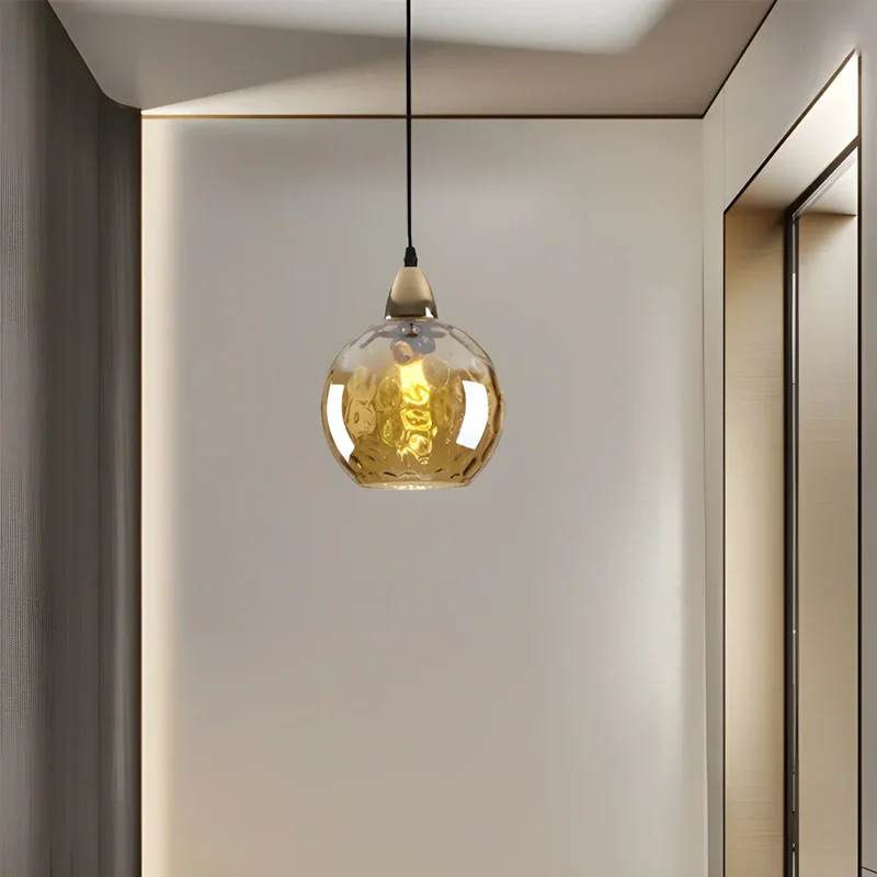 Hanglamp Glas E26 20 cm Grijs Eettafel Woonkamer Slaapkamer Rookglas Bollamp Pendellamp Sfeerverlichting | Sansoti