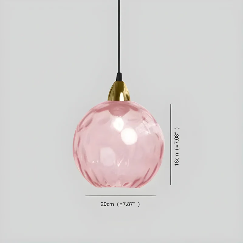 Hanglamp Glas E26 20 cm Grijs Eettafel Woonkamer Slaapkamer Rookglas Bollamp Pendellamp Sfeerverlichting | Sansoti