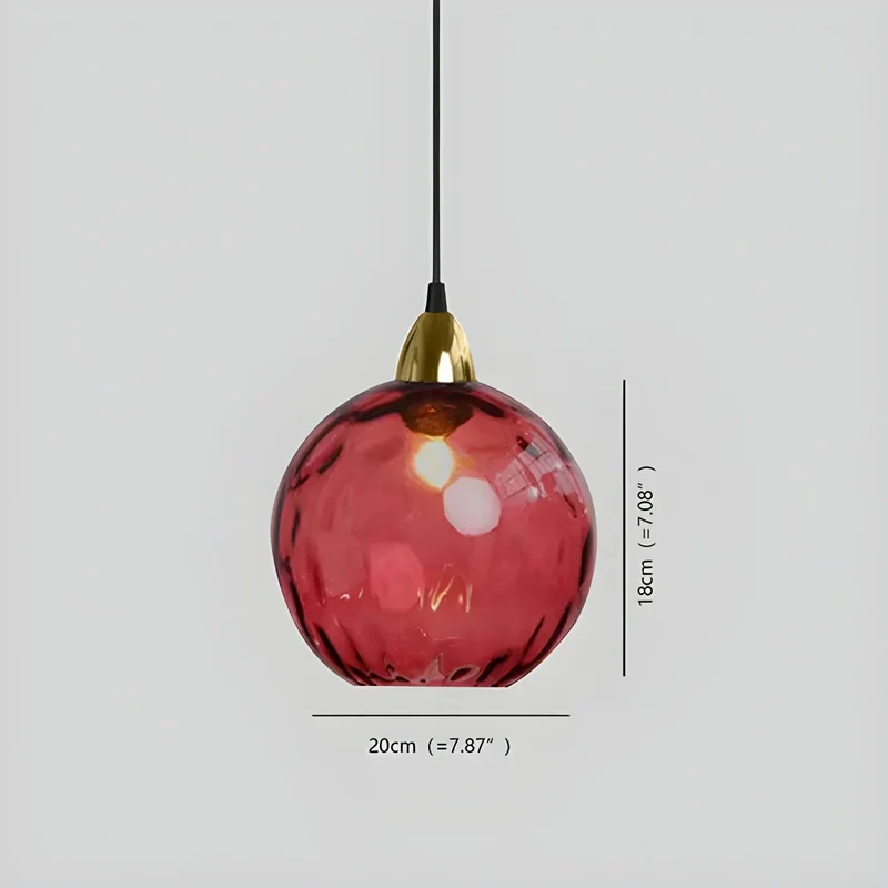 Hanglamp Glas E26 20 cm Grijs Eettafel Woonkamer Slaapkamer Rookglas Bollamp Pendellamp Sfeerverlichting | Sansoti