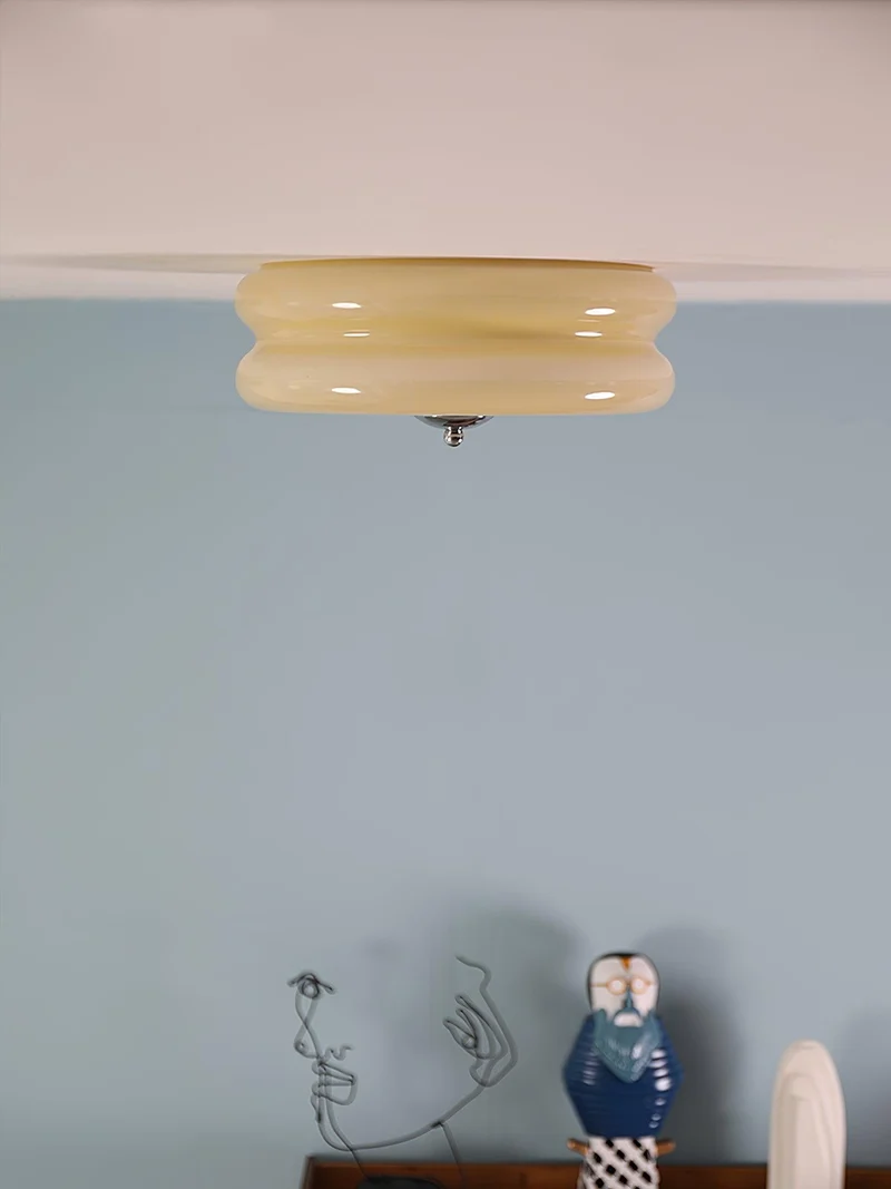 Art deco plafondlamp met geometrisch design en warm ledlicht voor stijlvolle interieurs | Sansoti