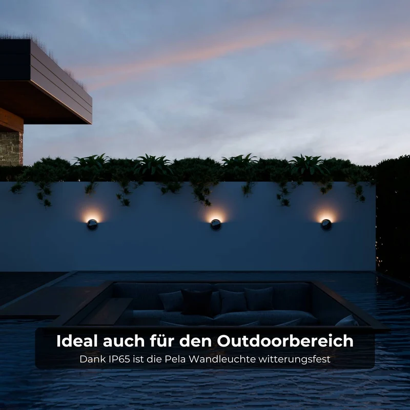 Moderne wandlamp met indirect licht en ip65 bescherming voor binnen en buiten | Sansoti
