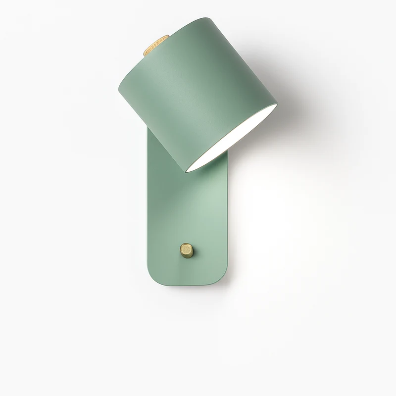 Wandlamp Metaal E27 Zwart Wit Slaapkamer Woonkamer Schakelaar Nordische Muurlamp Leeslamp Trap Hal Nachtkastlamp | Sansoti