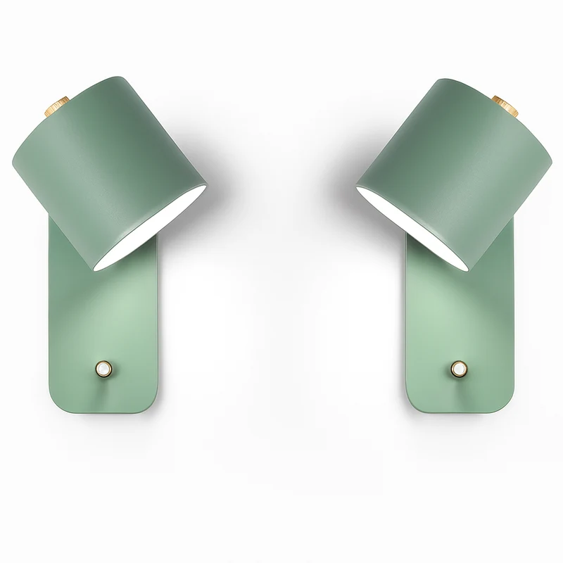 Wandlamp Metaal E27 Zwart Wit Slaapkamer Woonkamer Schakelaar Nordische Muurlamp Leeslamp Trap Hal Nachtkastlamp | Sansoti
